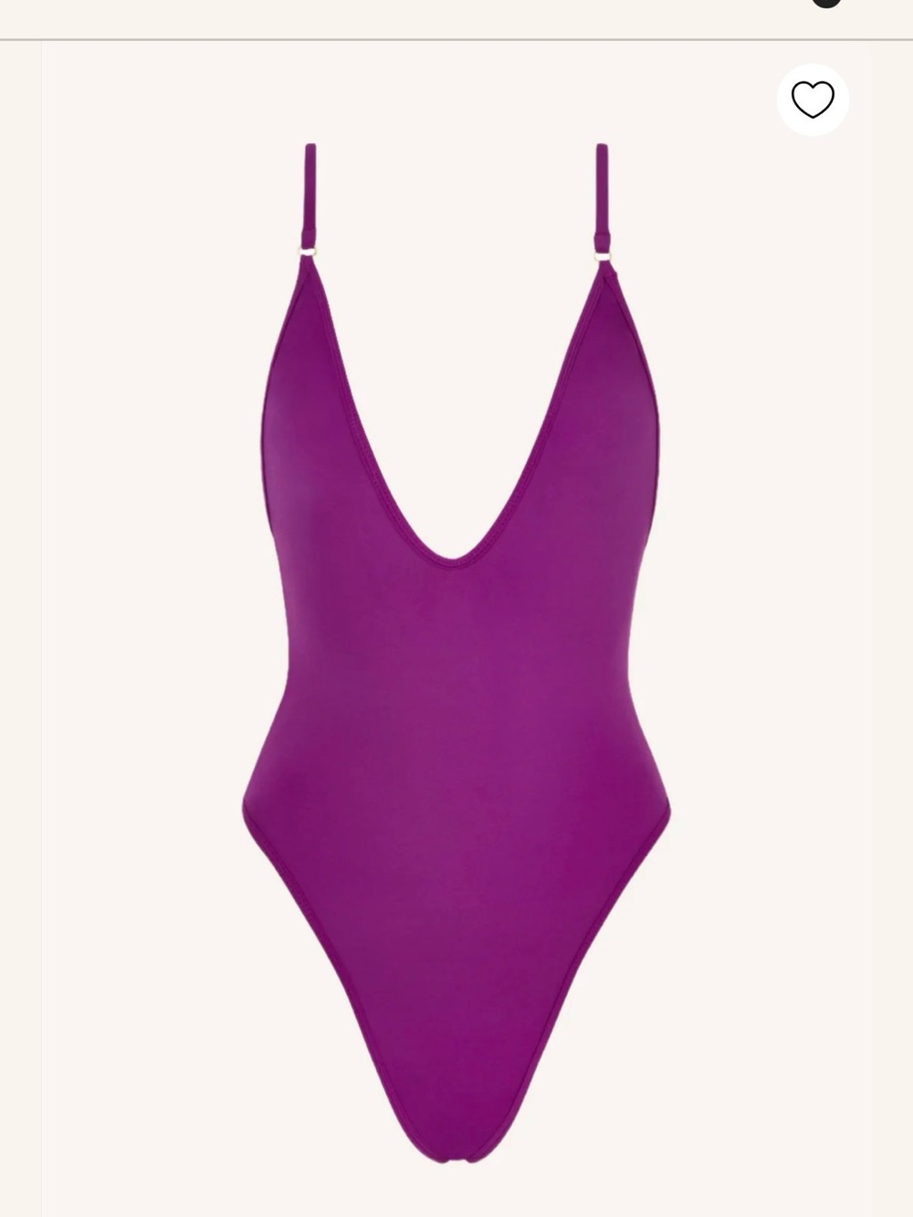 Plunge V-Neck One-Piece Swimsuit in Vibrant Purple